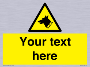 Custom Warning: Guard dog